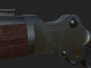Lever-Action rifle 3D Model