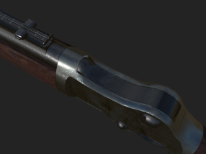 Lever-Action rifle 3D-Modell