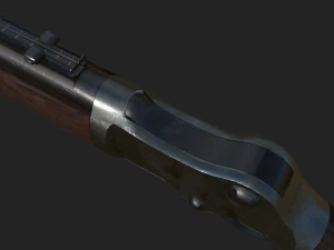Lever-Action rifle 3D Model