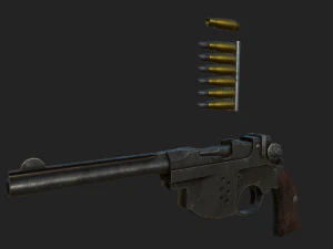 Pistola Modello 3D