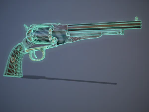 Remington 1858 Modelo 3D