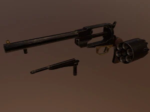 Remington 1858 Modelo 3D