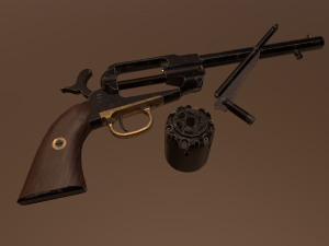 Remington 1858 3D Модель