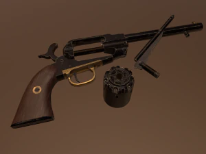 Remington 1858 Modelo 3D