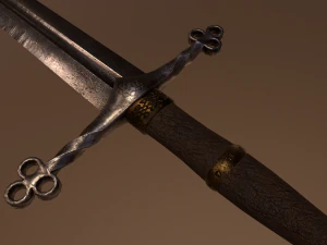 Клейморовый меч 3D Модель
