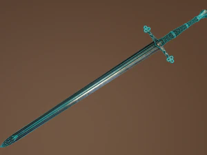 Клейморовый меч 3D Модель