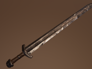Karoling sword Model 3D