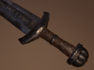 Karoling sword Model 3D
