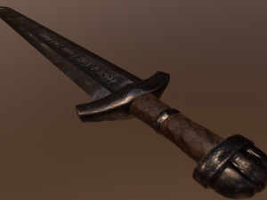 Karoling sword Model 3D