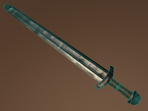 Karoling sword Model 3D