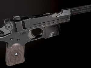 Bergman Bayard Pistol Modelo 3D