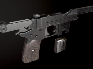 Bergman Bayard Pistol 3D Model