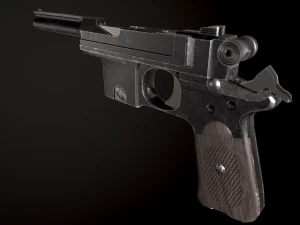 Bergman Bayard Pistol 3D Model
