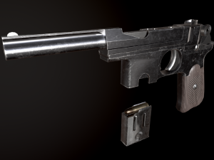 Bergman Bayard Pistol Modelo 3D