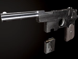 Bergman Bayard Pistol 3D Model