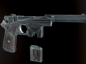 Bergman Bayard Pistol 3D Model