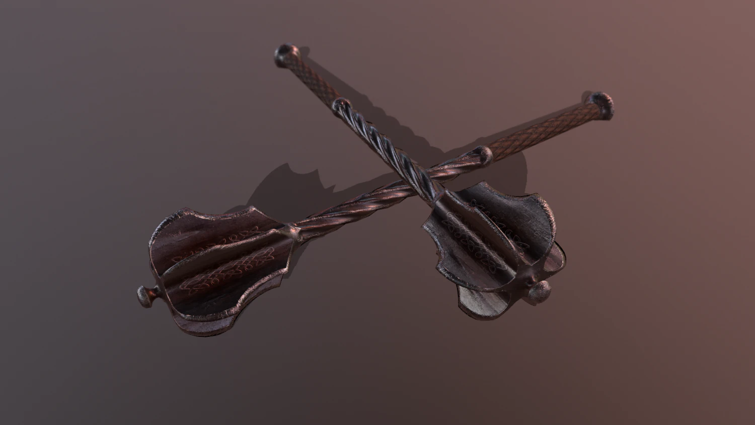 Medival Mace 3D Model .c4d .max .obj .3ds .fbx .stl .blend 