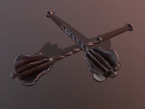 Ma&ccedil;a Medieval Modelo 3D