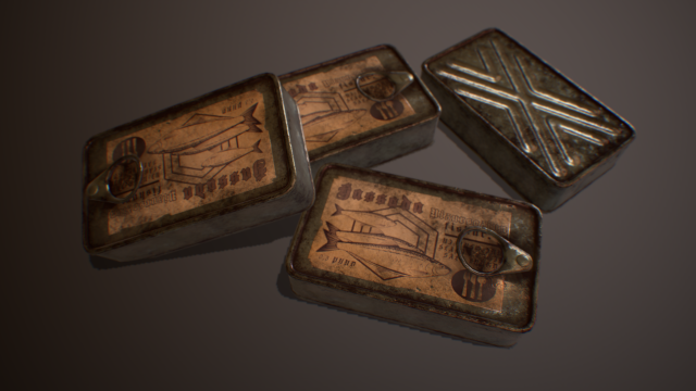 Canned Fish 3D मॉडल .c4d .max .obj .3ds .fbx .stl .blend 