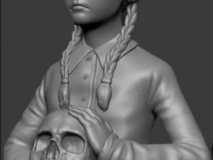 WEDNESDAY ADDAMS 3Dモデル