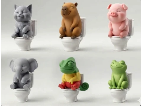 NO AMS La Collection dAnimaux qui Font Caca 3D Print Model