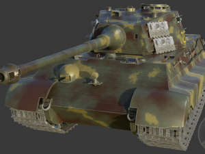 King Tiger Panzerkampfwagen VI B Tiger II 3D 模型