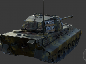 King Tiger Panzerkampfwagen VI B Tiger II Modello 3D