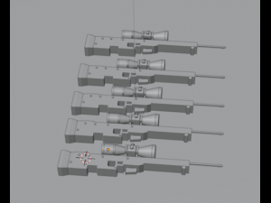 AWP Sniper 3D Model