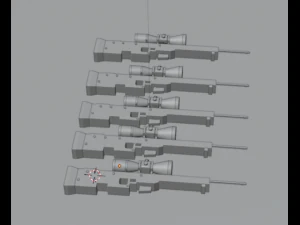 AWP Sniper 3D Model