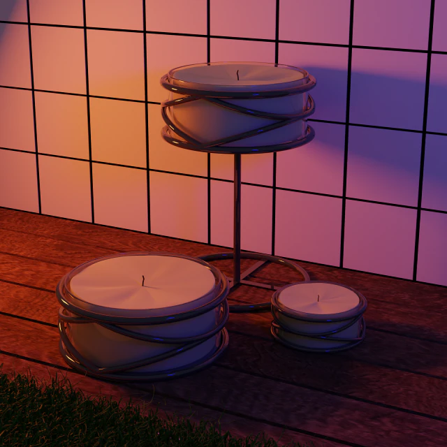 Candelabro da tavolo Modello 3D .c4d .max .obj .3ds .fbx .stl .blend 