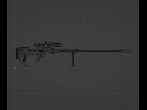 Снайперская винтовка 3D Модель