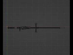 Снайперская винтовка 3D Модель