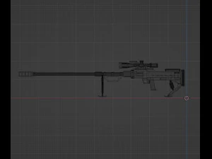 Снайперская винтовка 3D Модель