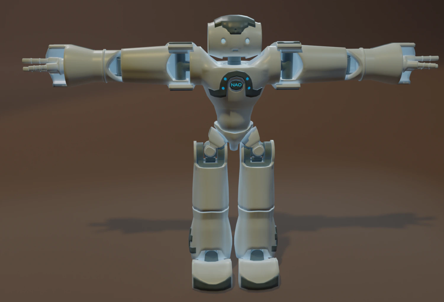 Robot NAO 3D Model .c4d .max .obj .3ds .fbx .stl .blend 