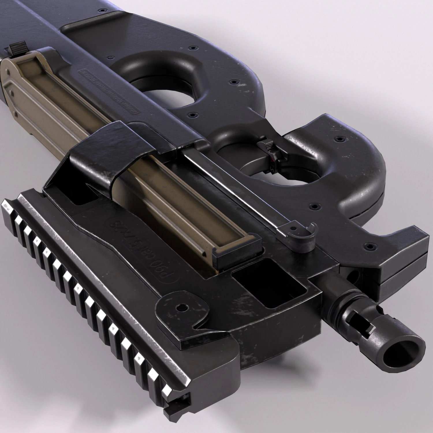 P90 Modelo 3D .c4d .max .obj .3ds .fbx .stl .blend 