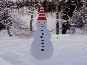 2 snow mans pack 3D Model