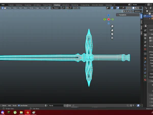 Snakesword 4k low-poly 3D Model