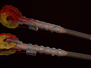 Hand-made bat Modello 3D