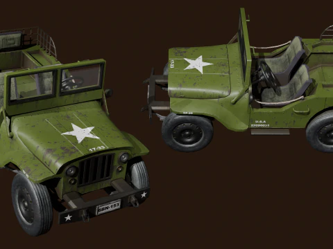 Alter USA-Jeep 3D Modell
