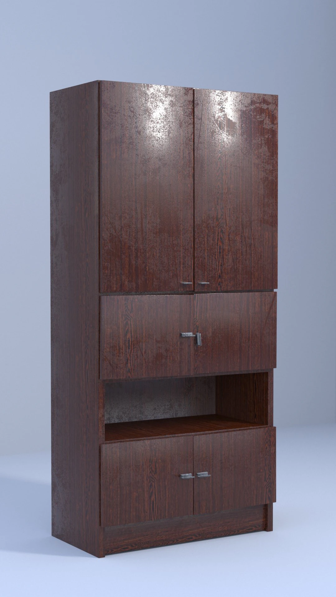 Cupboard 3D Model .c4d .max .obj .3ds .fbx .stl .blend 