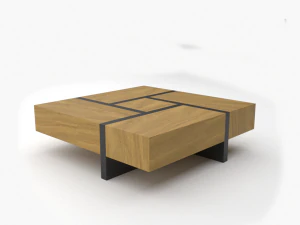 चौकोर कॉफ़ी टेबल 3D मॉडल