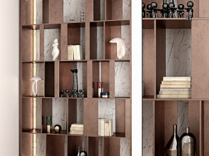 Decorative shelving unit 3D मॉडल