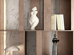 Decorative shelving unit 3D मॉडल
