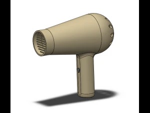 Soprador de cabelo Modelo de Impressão 3D