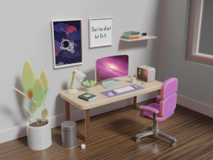 Computer room 3D 模型