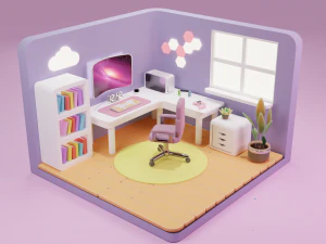 Aula informatica Modello 3D