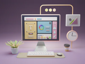 Interface informatique Modèle 3D