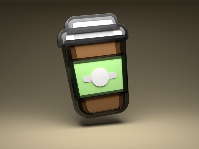 Coffee 3D icon Model 3D .c4d .max .obj .3ds .fbx .stl .blend 