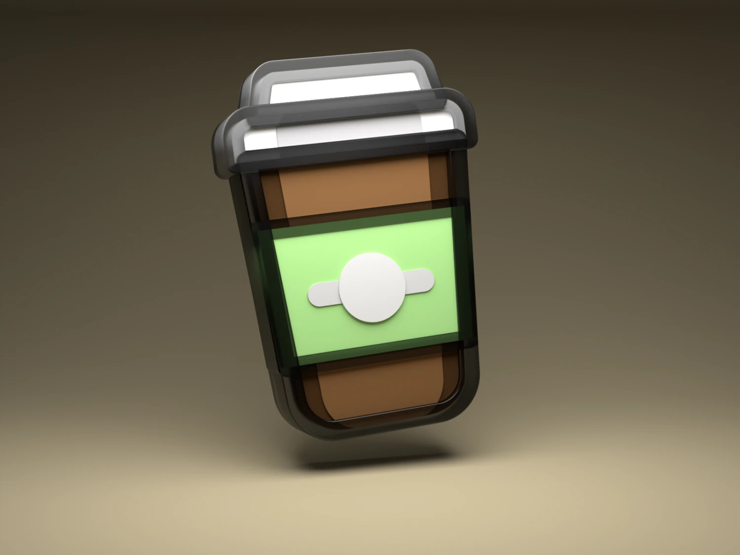 Coffee 3D icon 3D Model .c4d .max .obj .3ds .fbx .stl .blend 