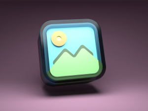Gallery icon 3D 3D 模型